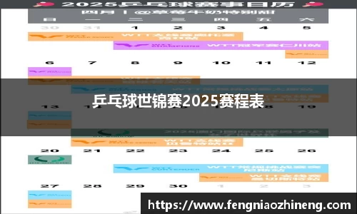 乒乓球世锦赛2025赛程表
