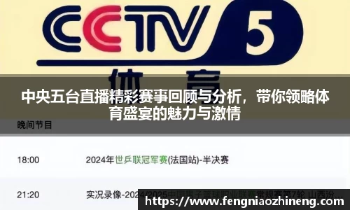 中央五台直播精彩赛事回顾与分析，带你领略体育盛宴的魅力与激情